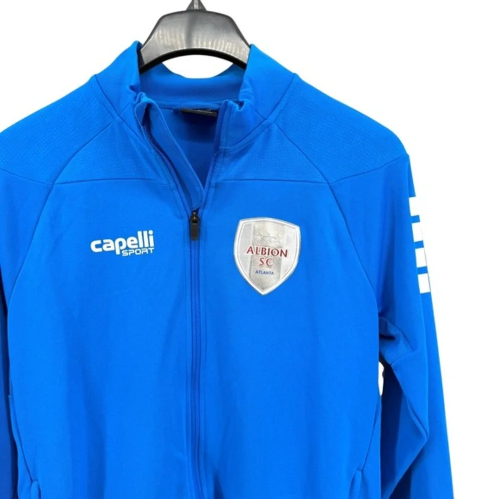 Capelli Sport Albion SC Atlanta Mens Medium Pre-Owned‎ Track Jacket Royal Blue